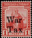 Seated Britannia - Overprinted 'War Tax'
