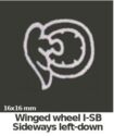 Numeral - Wmk. winged wheel 1