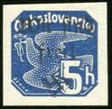 Czechoslovak Dove in Flight, overprinted