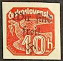 Czechoslovak Dove in Flight, overprinted
