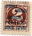 Numeral 2 with Asturias overprint (Typographed)