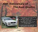 Audi Quattro, 40th Anniversary