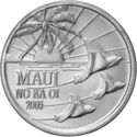 1 Maui Trade Dollar (Manta rays)