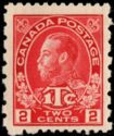 King George V with 1T¢ inscription