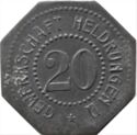 20 Pfennig (Gewerkschaft Heldrungen II)