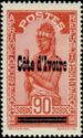 Haussa Girl- 'Ivory Coast' overprinted