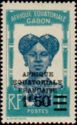 Bantu Woman overprint and surcharge