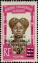 Bantu Woman overprint and surcharge