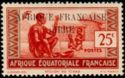 Stamp of 1937-1939 overprinted Free French Africa
