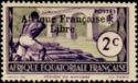 Overprinted: Afrique Française Libre