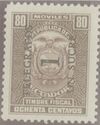 Revenue stamp, surcharged