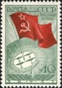 Soviet Flag on North Pole