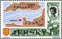Map of the English Channel with Jersey