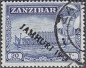 Sultan's Barge overprinted "JAMHURI 1964"