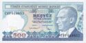 500 Turkish Lira