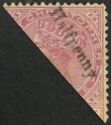 Queen Victoria (1819-1901) Bisected and Surcharged