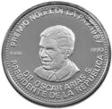 1,000 Colones (Dr. Oscar Arias S. Peace Nobel 1987)