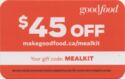 $45 OFF - Mealkit
