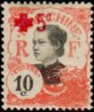 Annamite Women overprinted Red Cross and surcharged