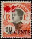 Annamite Women overprinted Red Cross and surcharged