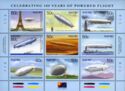 100 Years of Powered Flight: Airships mini sheet