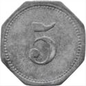 5 Pfennig (Mechanische Baumwollspinnerei)