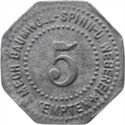 5 Pfennig (Mechanische Baumwollspinnerei)