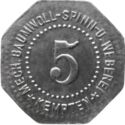 5 Pfennig (Mechanische Baumwollspinnerei)
