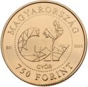 750 Forint (750th Anniversary of Gyor)