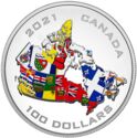 100 Dollars (Canada’s Provincial and Territorial Flags)