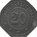 20 Pfennig (Josef Schrank Goldwaren & Uhrengeschäft)
