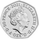 50 Pence (Team Great Britain at the 2021 Olympics, color)
