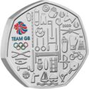 50 Pence (Team Great Britain at the 2021 Olympics, color)