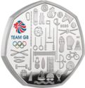 50 Pence (Team Great Britain at the 2021 Olympics - Silver)