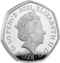50 Pence (Team Great Britain at the 2021 Olympics - Silver)