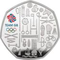 50 Pence (Team Great Britain at the 2021 Olympics - Silver Piedfort)