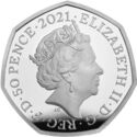 50 Pence (Team Great Britain at the 2021 Olympics - Silver Piedfort)