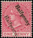 Queen Victoria (1819-1901) Bisected and Surcharged