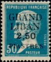Type Pasteur overprinted and Lebanese surcharge