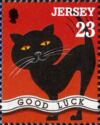 Black Cat and "GOOD LUCK"