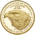 25 Dollars (1/2 Oz. Fine Gold - American Gold Eagle - Type 2)
