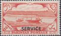 Jute Fields and River, Service overprint