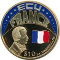 10 Dollars (ECU - France)