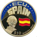 10 Dollars (ECU - Spain)