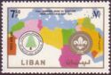 Lebanese Scout emblem and map of Arab countries
