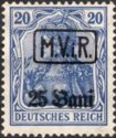 M.V.i.R. overprint on "Germania"