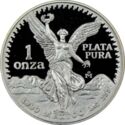 1 Onza (Type 1 Obverse, Type 1 Reverse, Reeded Edge)