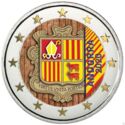 2 Euro (Coat of arms of Andorra. Coloured 9)