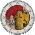 2 Euro (UNESCO World Heritage. City of Toledo. Coloured 1)