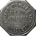 2 Pfennig (Handstickereien: Hervm. Grimm)